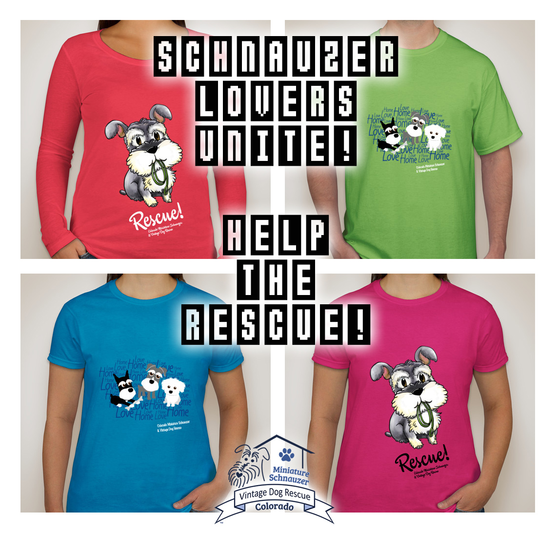 Mini Schnauzer Rescue T-Shirts